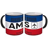 Netherlands Amsterdam Airport Schiphol AMS Gift Mug Tasse