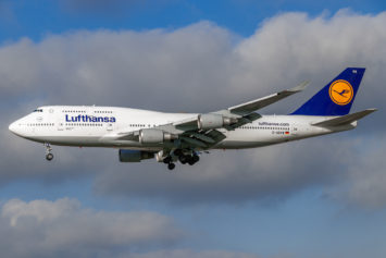Boeing 747 im Landeanflug