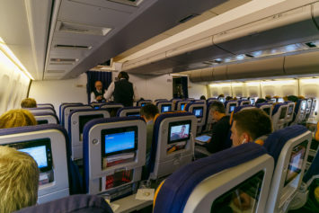 Boeing 747 Kabine Economy Class